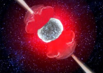 Ecografia di un lampo gamma emesso da una supernova