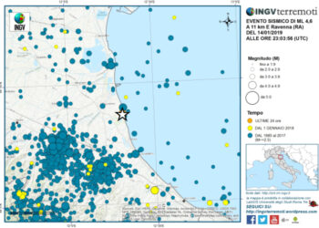 Il terremoto in Romagna collegato a quello del 2018 a Rimini