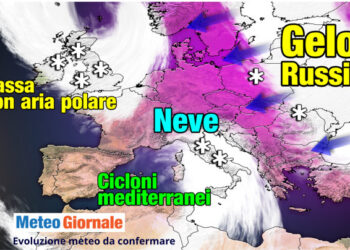 METEO al 9-10 Febbraio, GELO russo in minaccioso avvicinamento