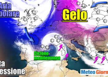 Meteo previsioni ITALIA, via il ciclone. Nuova perturbazione Artico