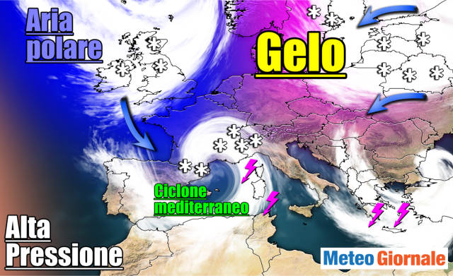 Meteo previsioni ITALIA, via il ciclone. Nuova perturbazione Artico