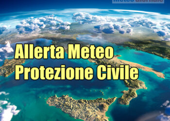 Notevole allerta meteo della Protezione Civile