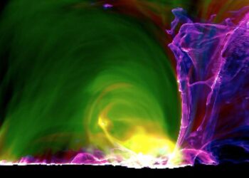 Prima simulazione al computer di un’eruzione solare