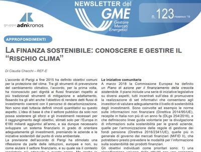 Energia: è online il nuovo numero newsletter Gme