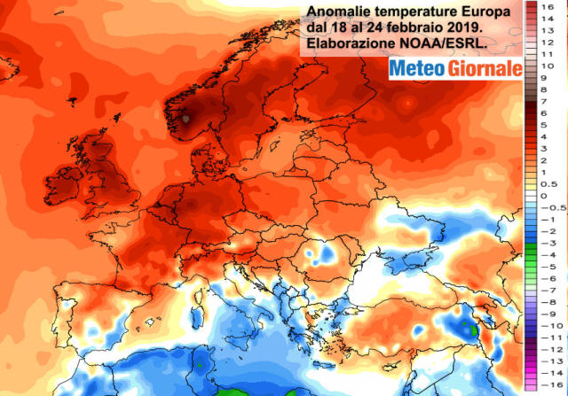 Europa alle prese con caldo fuori stagione. Ancora anomalie impressionanti