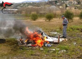 Incendiati rifiuti speciali,una denuncia