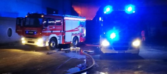 Incendio palazzo Catania