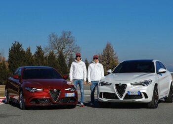 Kimi Räikkönen e Antonio Giovinazzi