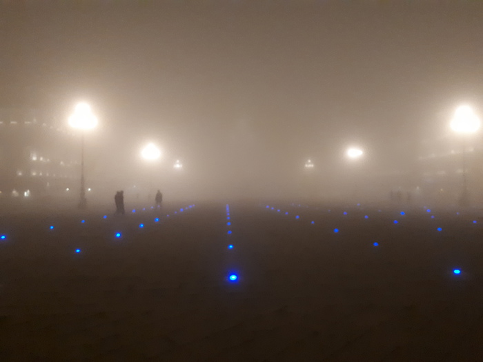 Meteo: centro Trieste immerso nella nebbia