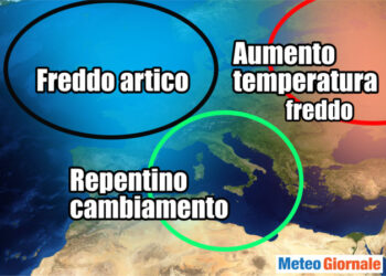 Meteo Europa: addolcimento termico ad est, molto freddo ad ovest
