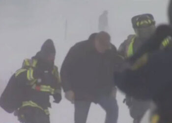 Tempesta glaciale a Chicago, video meteo