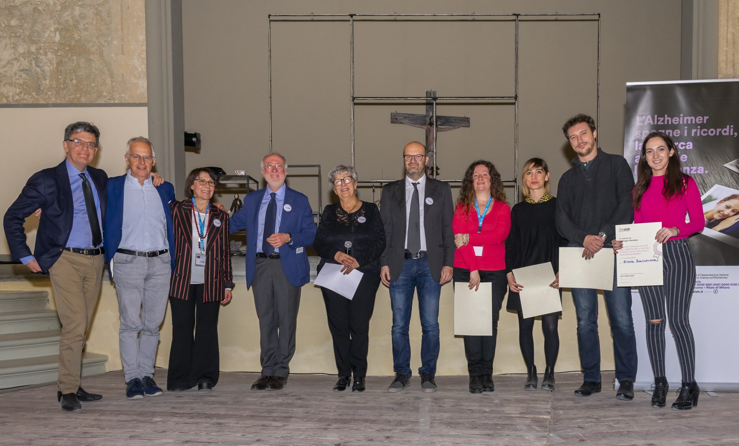 In occasione del Convegno Nazionale SINdem, Airalzh Onlus premia quattro giovani ricercatori