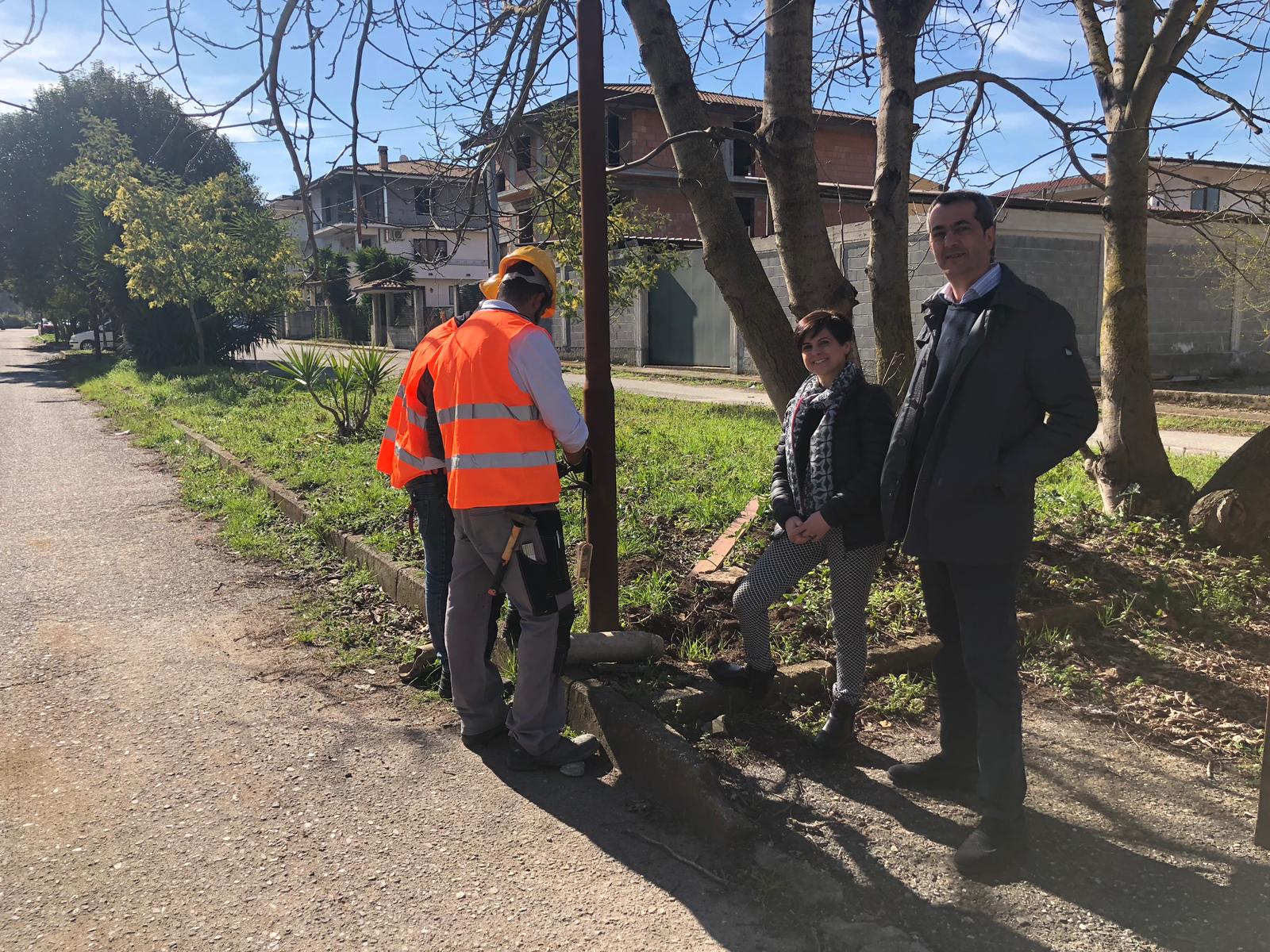 Taurianova, al via i lavori per il sistema di illuminazione nel rione di Amato