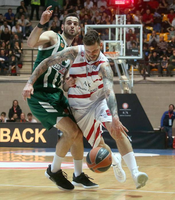 Basket: Ax Milano-Panathinaikos 83-95