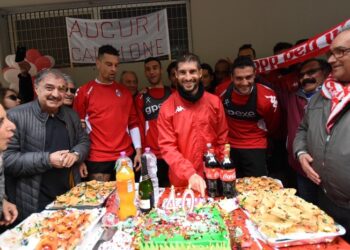 Calcio Bari,festa a sorpresa per Brienza