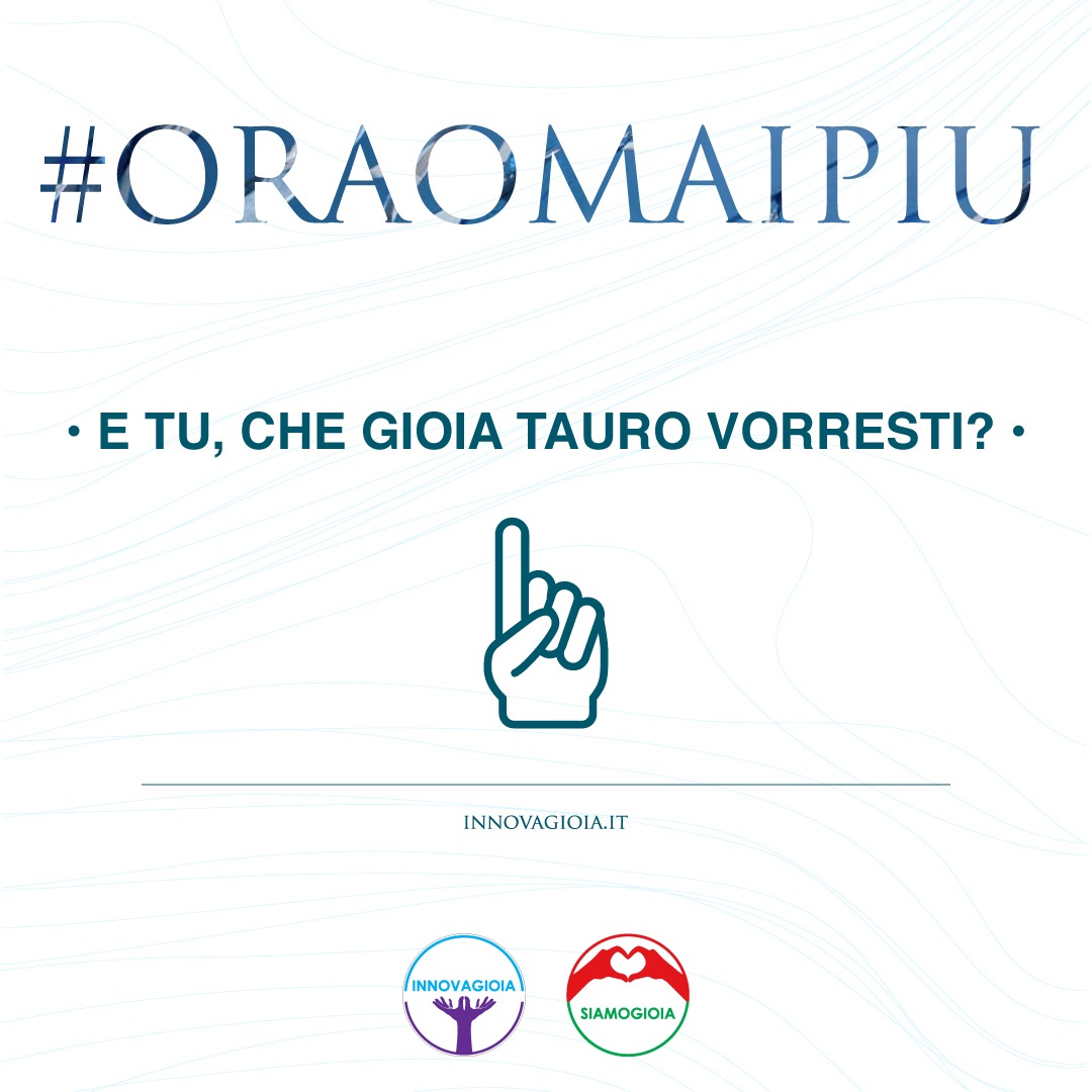 Elezioni Gioia Tauro, il Candidato Lino Cangemi lancia l’iniziativa “ E Tu, che Gioia Tauro vorresti?”