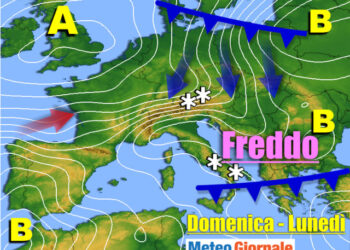 Meteo 7 giorni: dall’Anticiclone al freddo da lunedì
