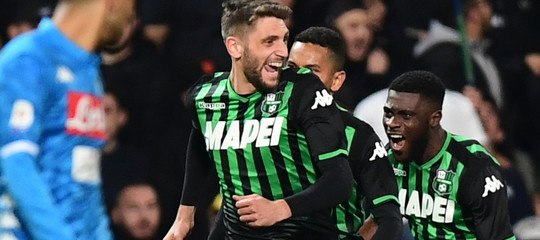 Napoli pareggia 1-1 col Sassuolo