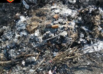 Rifiuti pericolosi nell’orto, denunciato