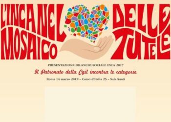 Welfare: Inca, presentato Bilancio sociale, 3 mln di pratiche nel 2017  
