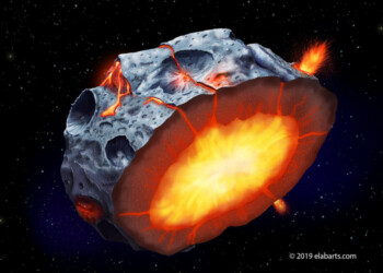 Asteroidi come vulcani, eruzioni tra le stelle