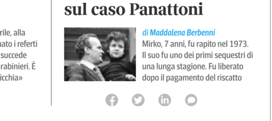 Sequestro Mirko Panattoni indagini riaperte 