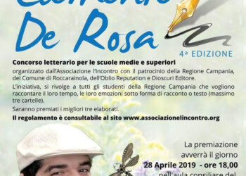 Domenica 28 Aprile 4° edizione del Concorso Letterario “Clemente De Rosa”