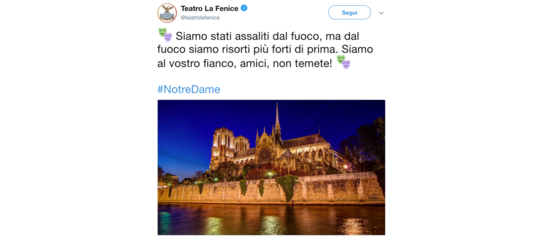 notre dame la fenice