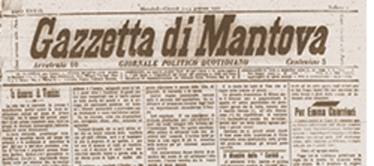 In attesa dell’ultima copia del New York Times, ecco la prima della Gazzetta di Mantova
