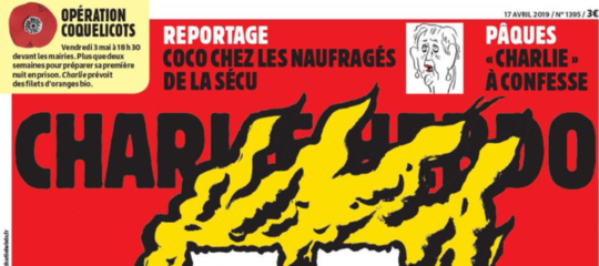 notre dame charlie hebdo copertina