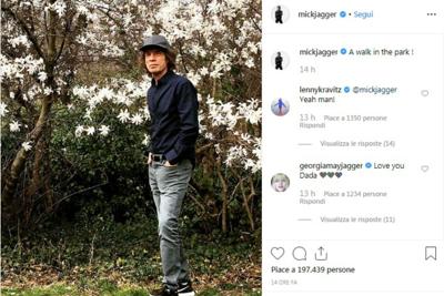 Una passeggiata nel parco, Mick Jagger dopo l'operazione