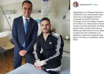 Di Maio visita in ospedale cc ferito