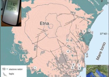 Etna: studio Ingv, emissione radon da faglie del vulcano