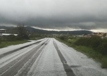 Grandine in Sardegna, Nuorese imbiancato