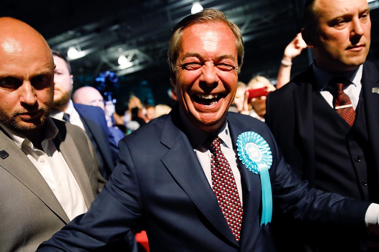 Il trionfo di Nigel Farage alle elezioni europee 2019
