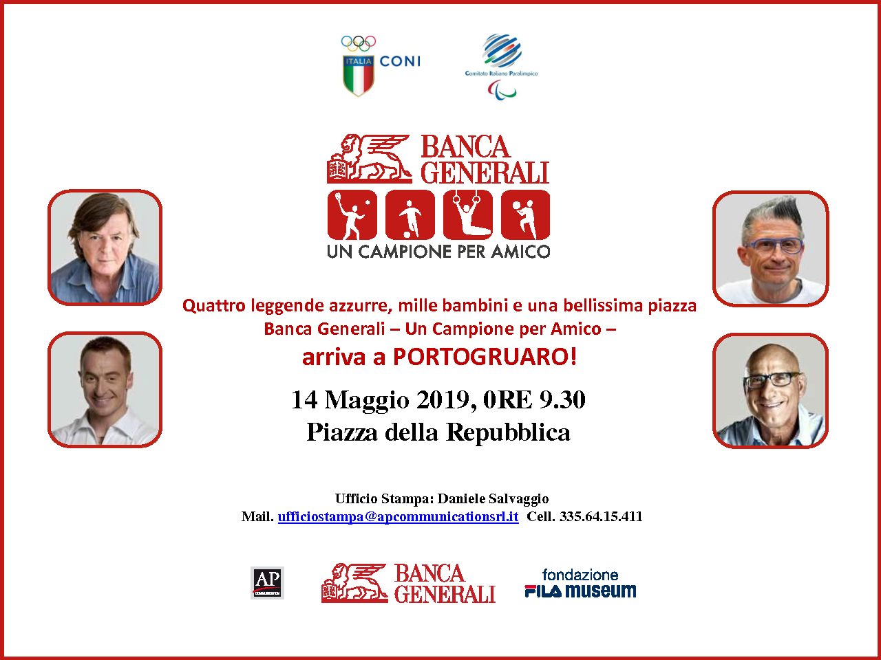 Portogruaro, Settima Tappa: “Un Campione per Amico”