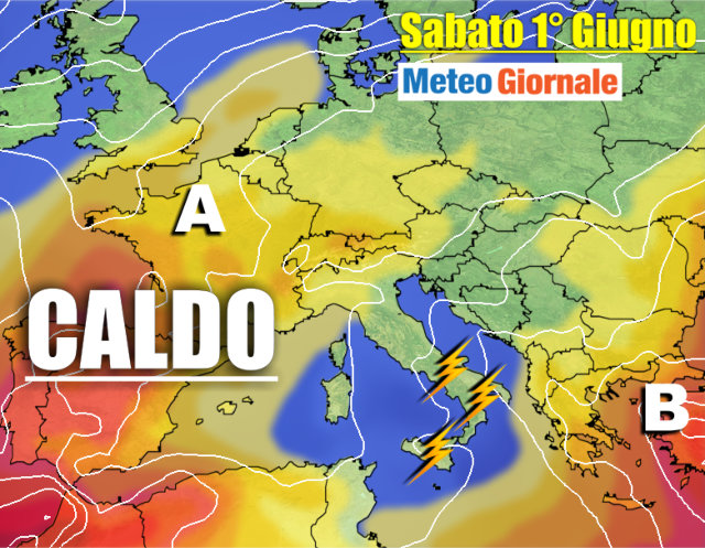 immagine 1 articolo meteo 7 giorni maltempo poi caldo estate