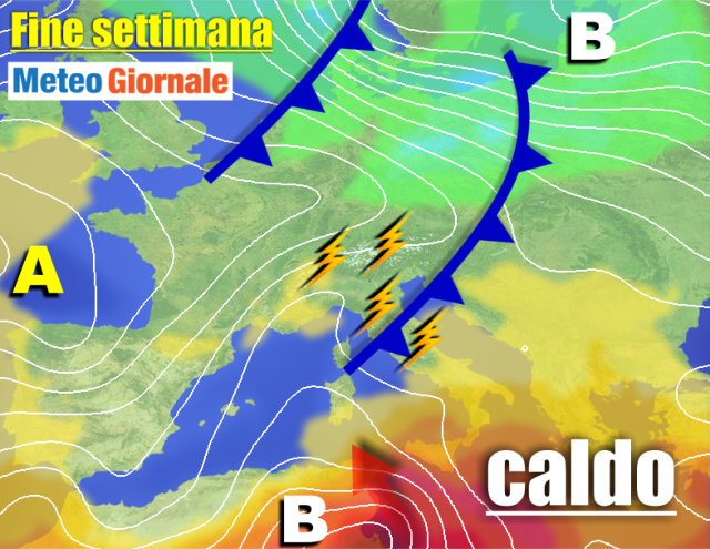 Meteo 7 giorni: più STABILE e CALDO, ma TEMPORALI DIURNI in agguato