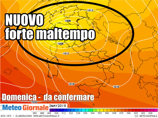 Meteo Italia: altro MALTEMPO verso l’Italia, domani, domenica