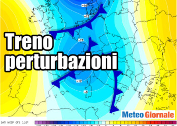 Meteo Italia: treno di perturbazioni