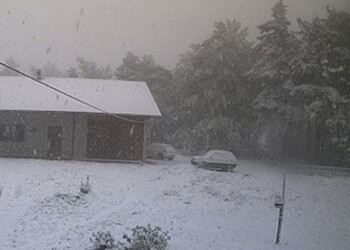 Neve a 500 metri sull’Appennino