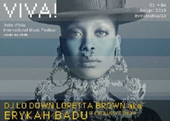 Regina del neo-soul Erikah Badu star del Viva! Festival 2019
