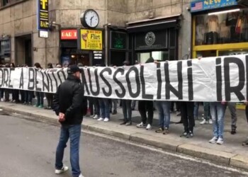 Striscione fascista: daspo a otto ultrà