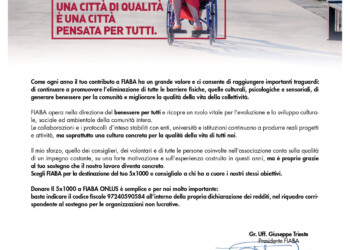 Fiaba Onlus :promuovere benessere per tutti, dona tramite 5 X Mille