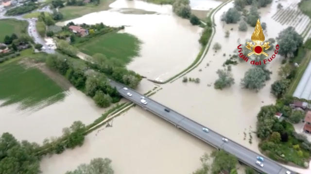 immagine 1 articolo video meteo alluvione in romagna riprese aeree