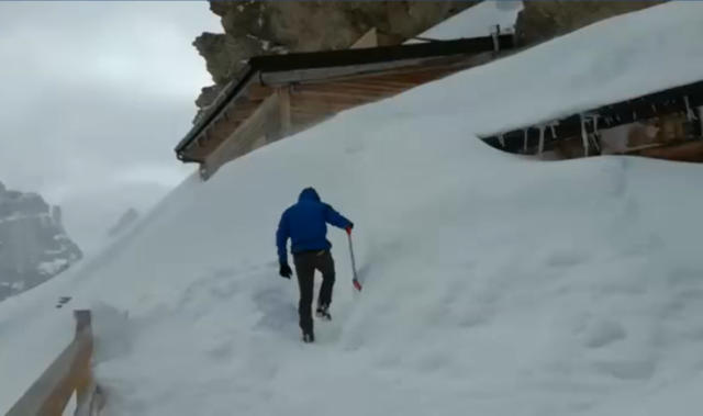 immagine 1 articolo video meteo alpi rifugio sommerso dalla neve