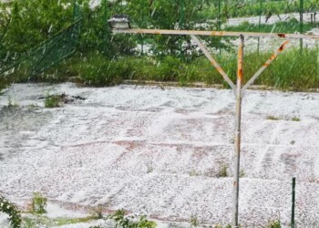 Violenta grandinata a Campobasso