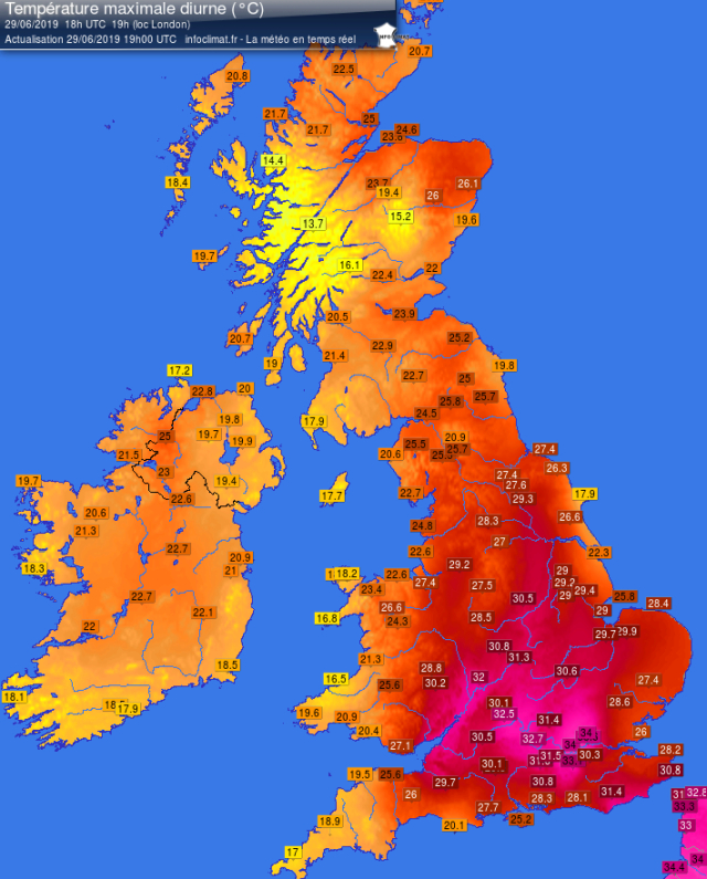 immagine 1 articolo caldo estremo risale inghilterra londra sfiora il record