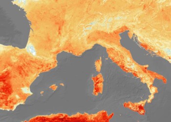 L’Europa nella morsa del caldo fotografata dai satelliti