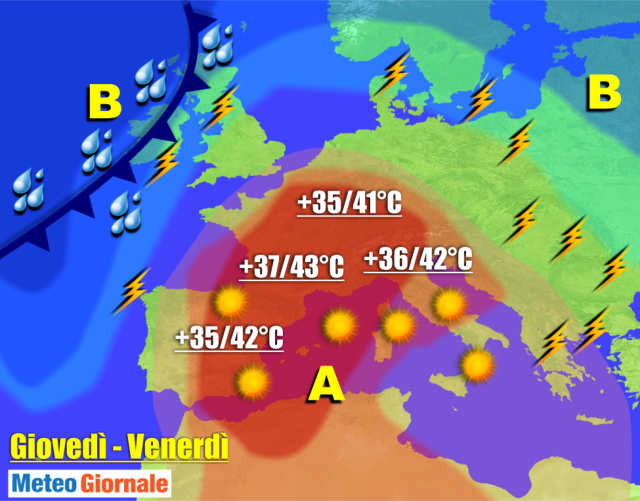 immagine 1 articolo meteo 7 giorni ondata di caldo punte record